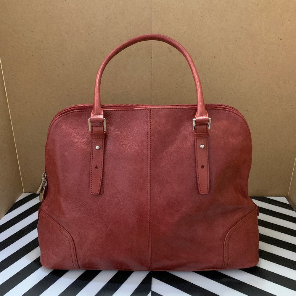 Danier Geniune Leather Bag/Tote - Red